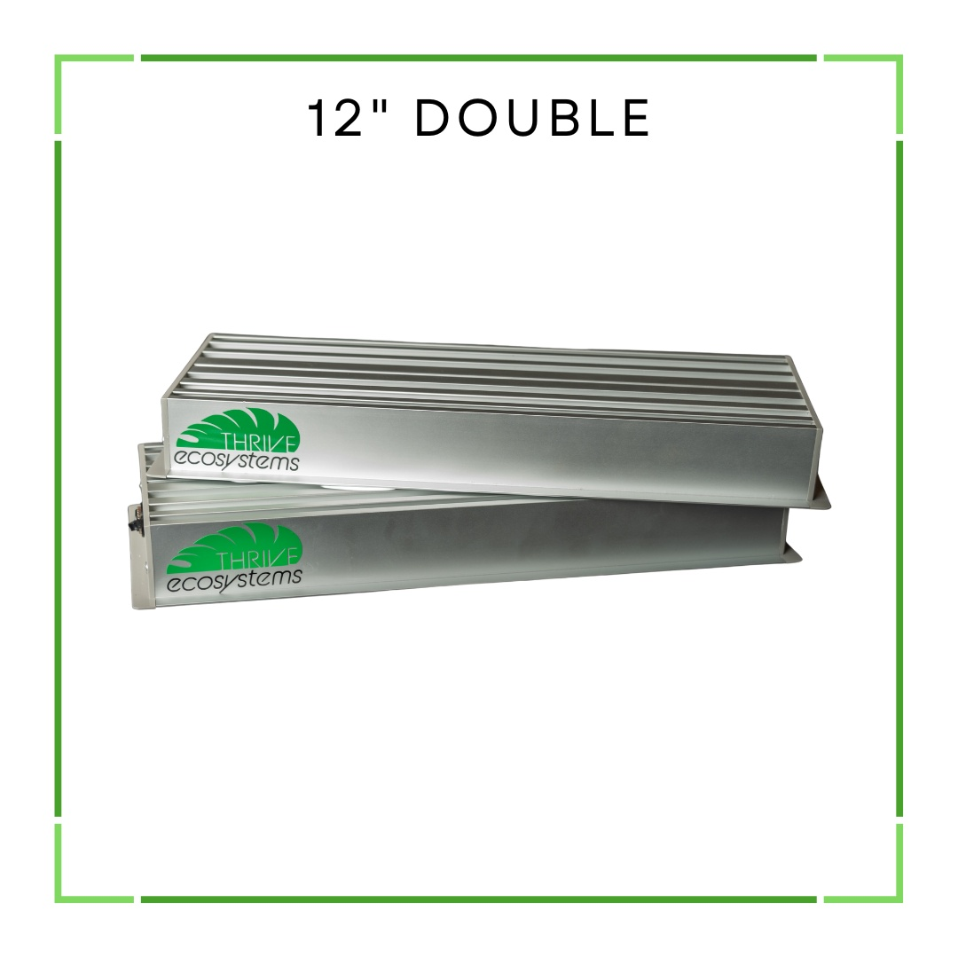 Thrive Ecosystems 12-Inch Double High CRI Vivarium Light - Full Spectrum LED for Lush Plant Growth and Vibrant Terrariums
