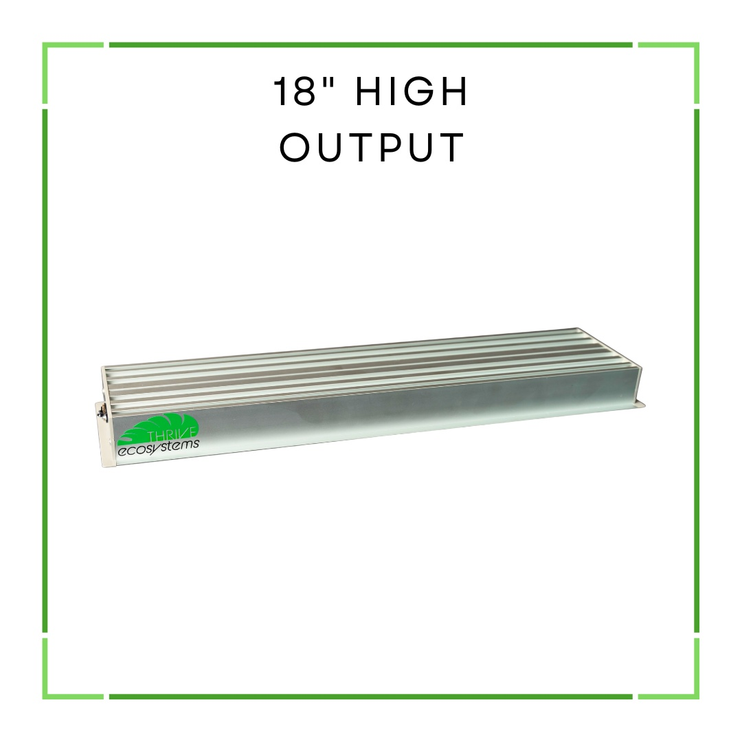 Thrive Ecosystems 18-Inch High Output High CRI Vivarium Light - Full Spectrum LED for Lush Plant Growth and Vibrant Terrariums