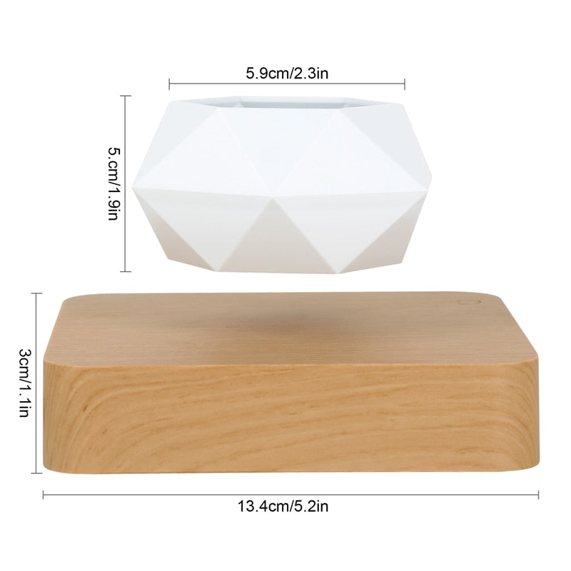 Levitating Air Bonsai Pot: Magnetic Floating Flower Pot for Home Desk Decor
