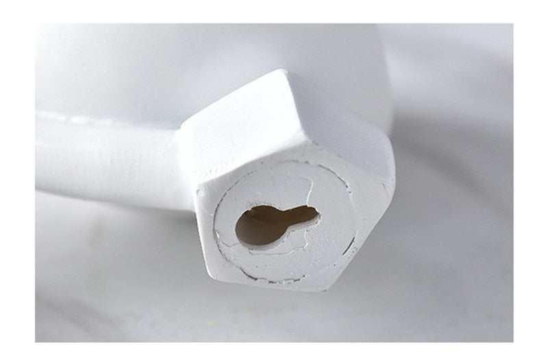 Nordic Vase Hanging Flower Pots: White Character Pot Vases for Home Decor and Garden Planters"