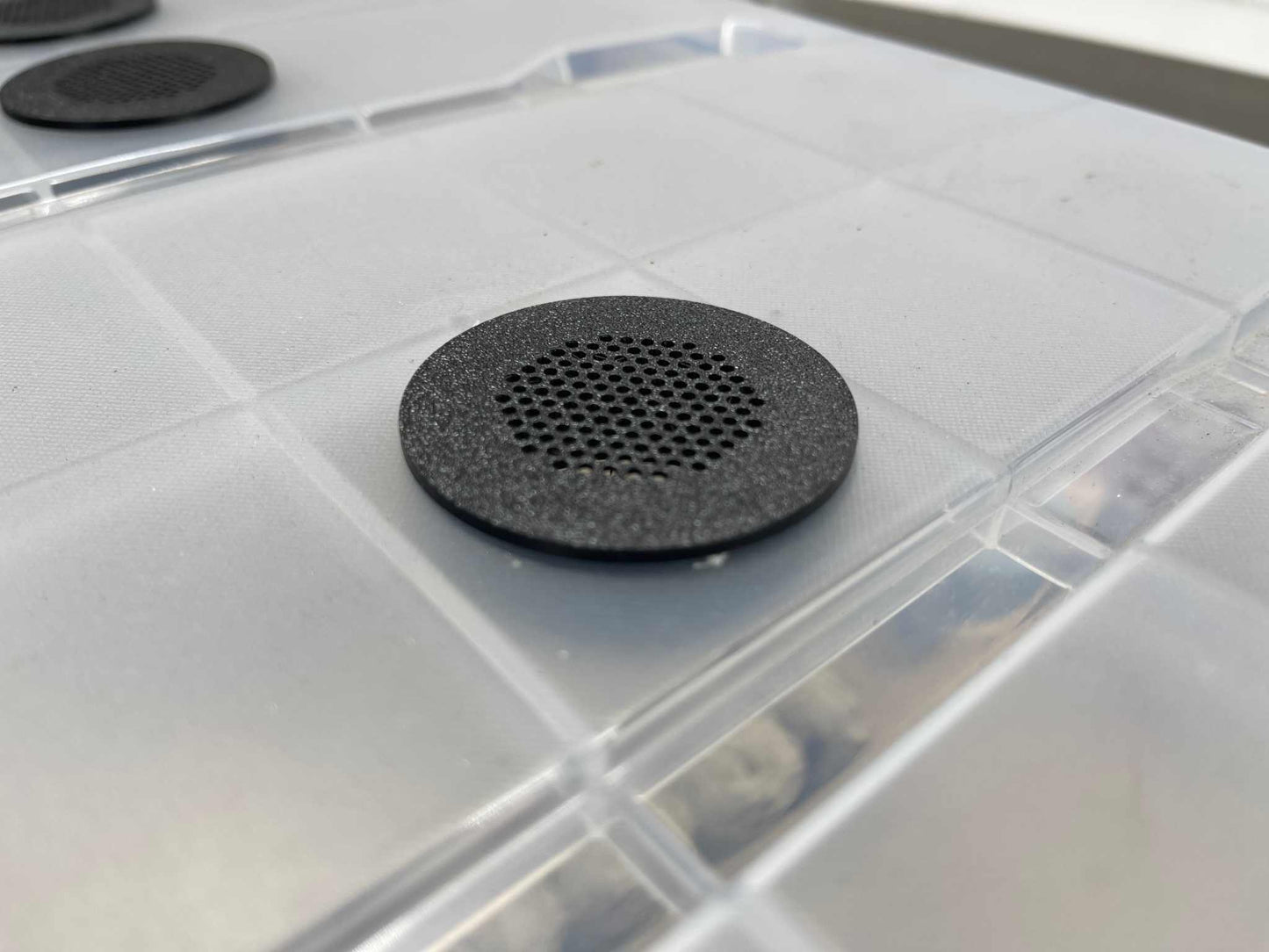 3D Printed Circular Vent – Durable PETG Ventilation for Isopod & Invertebrate Enclosures-2 Pack-1.5"
