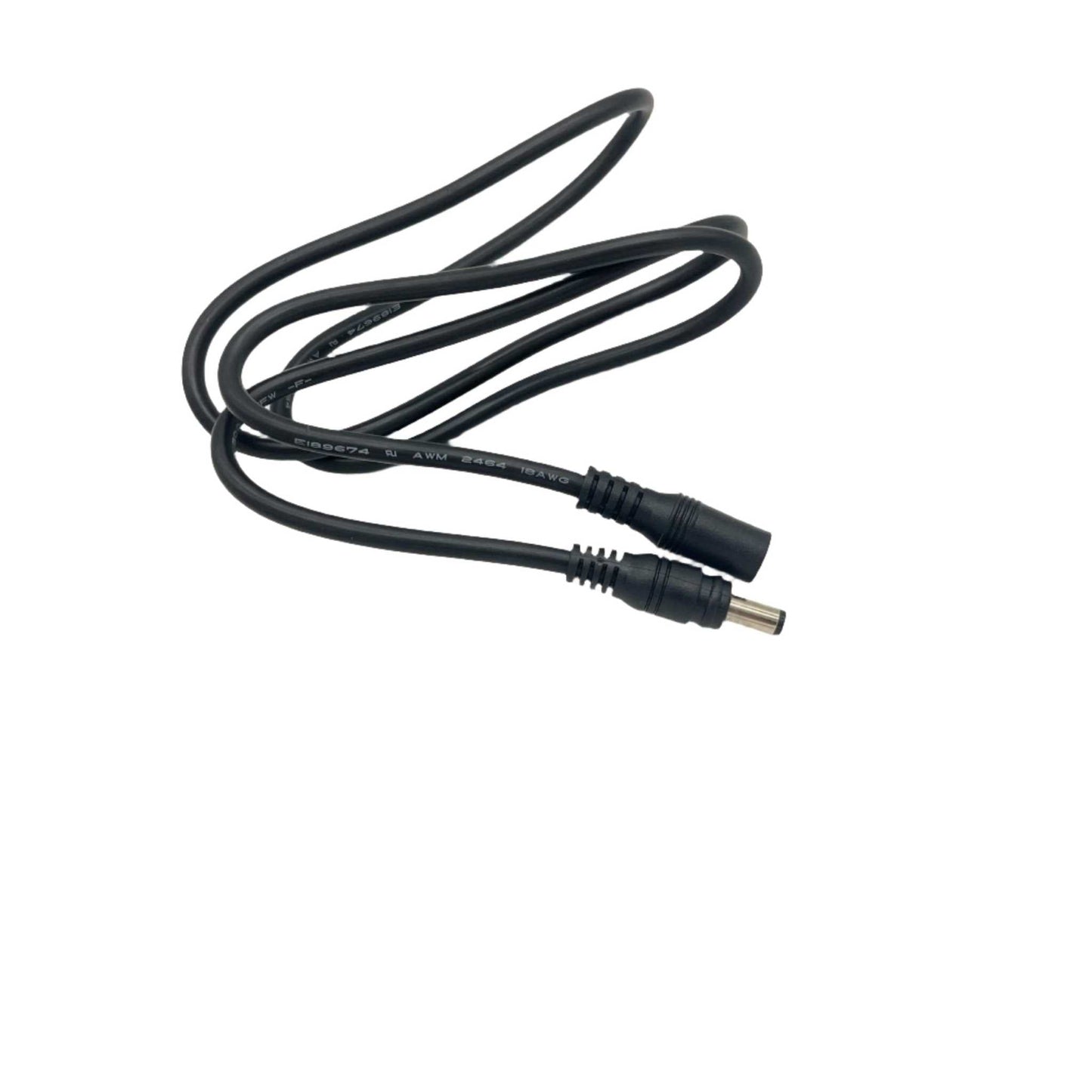 Power cable extension cord with male and female connectors for power supply extension in 3ft or 6ft lengths