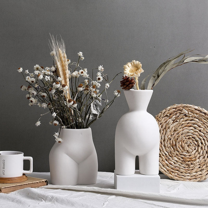Modern Ceramic Art Vase: Hot-Selling Crafts for Dried Flower Arrangements and Home Decoration