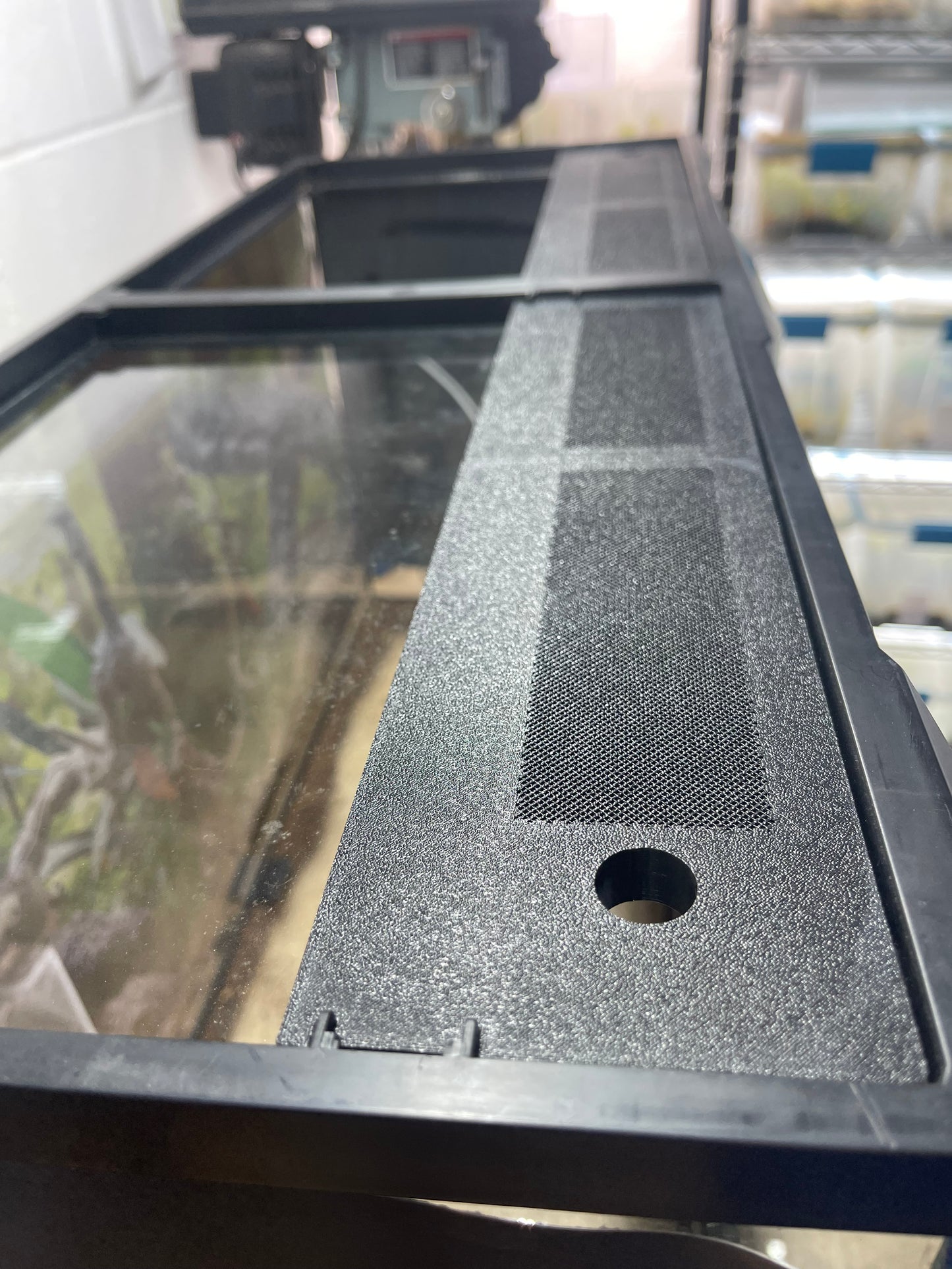 Custom Replacement Top for Zoomed Terrariums – Humidity Retaining with Fly-Proof Ventilation