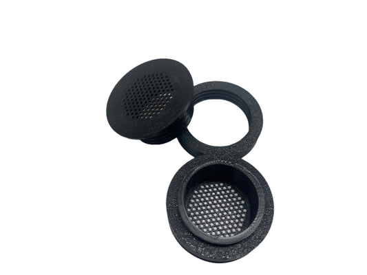 3D Printed Circular Vent – Durable PETG Ventilation for Isopod & Invertebrate Enclosures-2 Pack-1.5"