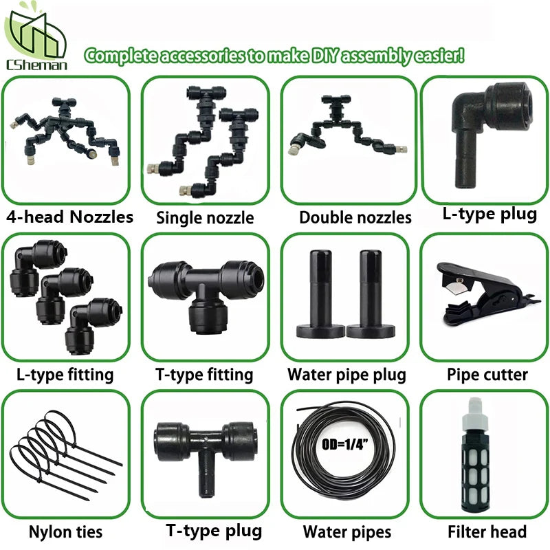 Misting System Connectors