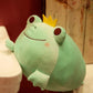 Cute Crown Frog Plush Pillow